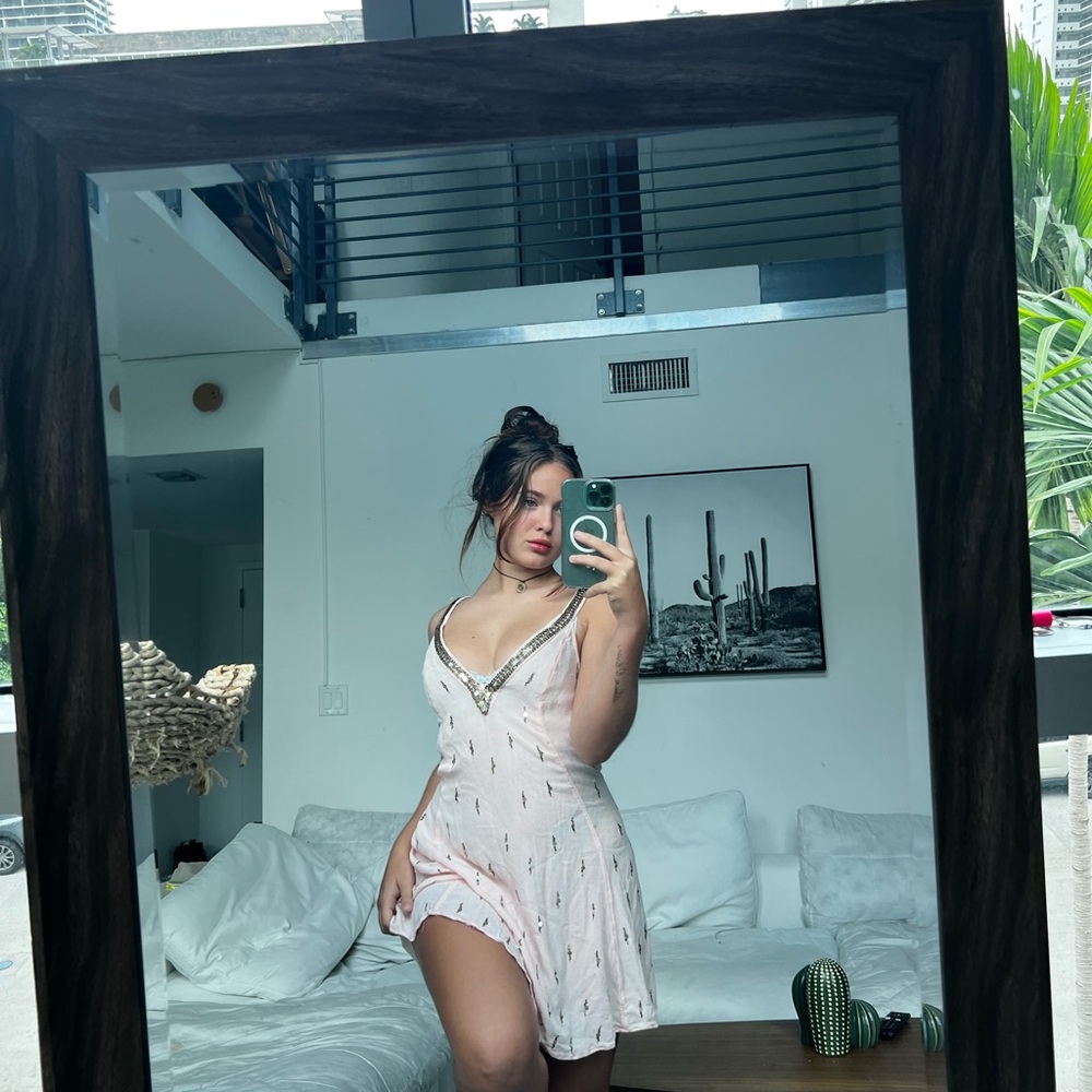 Pink Lace Trim Sleepwear